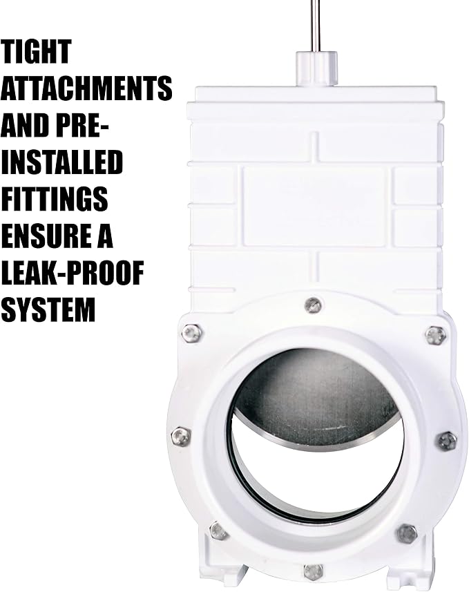 Valterra 4" PVC Gate Valve, slip/hub fittings - Image 2