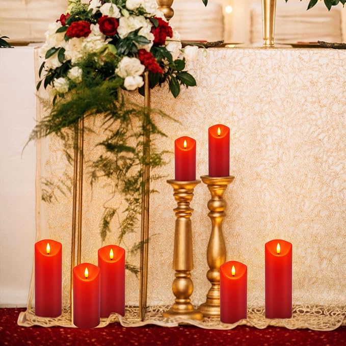 24-Pack Red Flameless LED Candles - Image 3