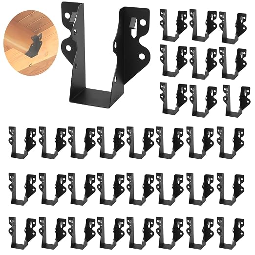 24 Pcs 2"x 4" Joist Hanger|Q235B Carbon Steel | Face Mount Joist by ICokin