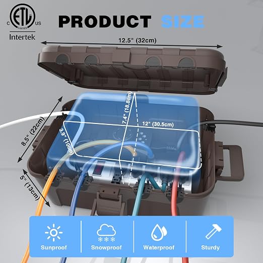 Large Outdoor Electrical Box Waterproof, - Image 3