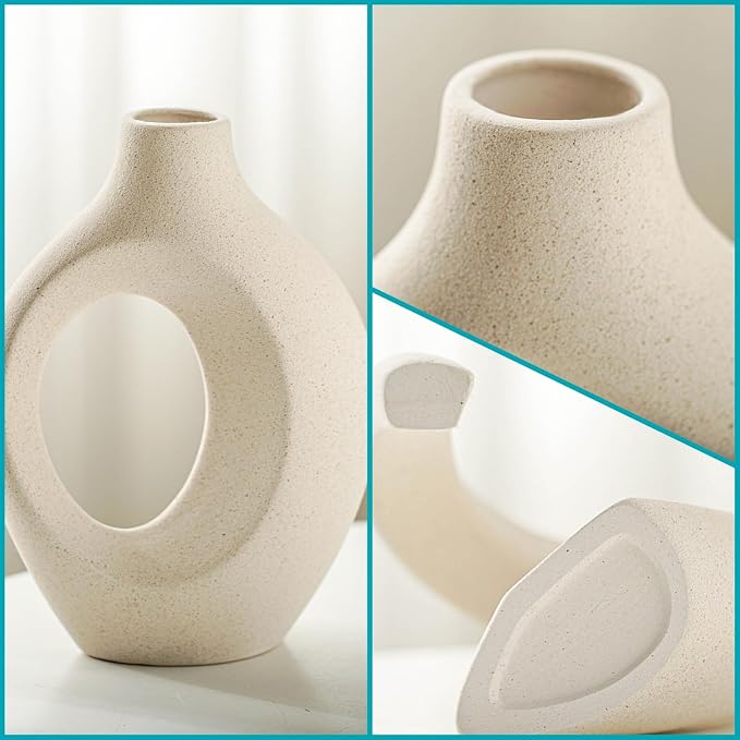 Lvases Snuggle Hollow Ceramic Vase Set of 2 - Image 5