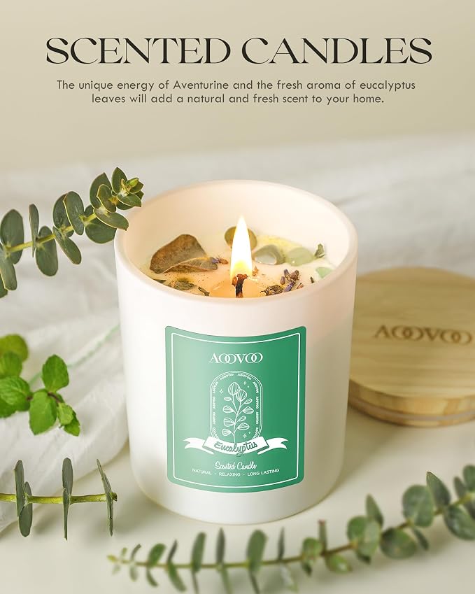 AOOVOO Eucalyptus Mint Scented Candles - Image 6