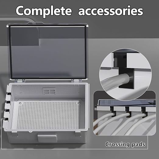 ABS Electrical Junction Box, Ventilated Design, Cable Grommets, IP65 Waterproof - Image 3