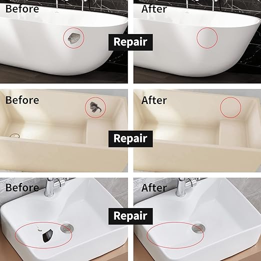 Tub and Fiberglass Shower Repair Kit, Porcelain Repair Kit | Porcelain Sink and - Image 2