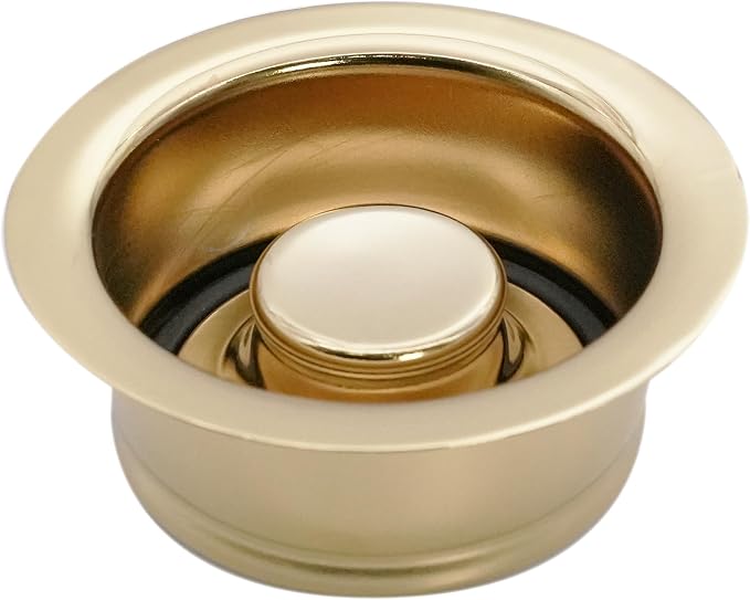 Westbrass R2089-01 4-1/4" Kitchen Sink Waste Disposal Drain Flange and Stopper by Westbrass