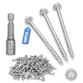 Mech.Galv.#9 x 2-1/2" Joist Hanger Screws-800 Qty, 9212R800 Hurricane Screws | by CableRailing