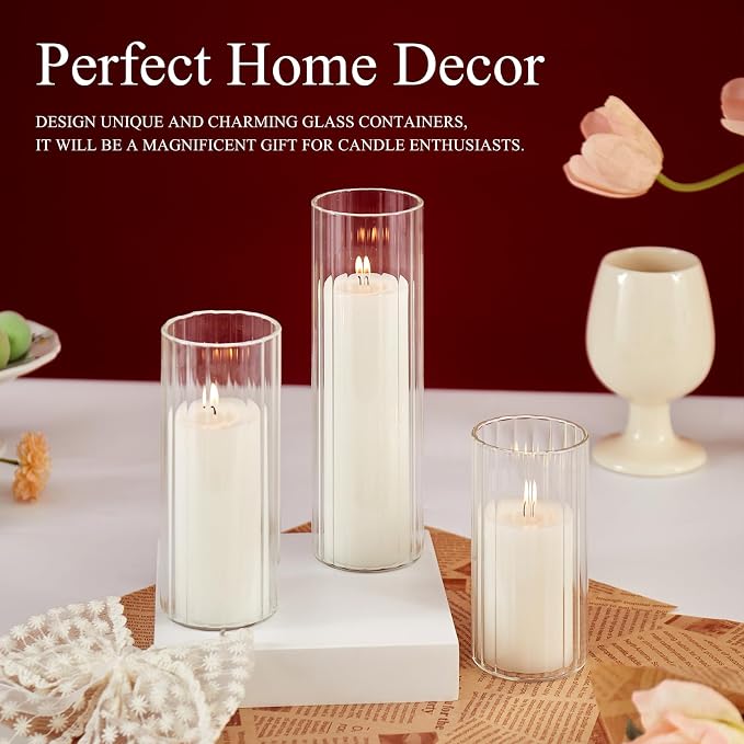 Set of 6 White Pillar Candles - Image 6