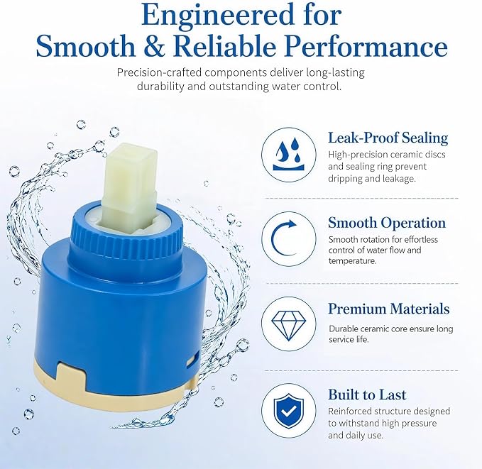 N35DW 35mm Faucet Cartridge Replacement, - Image 4