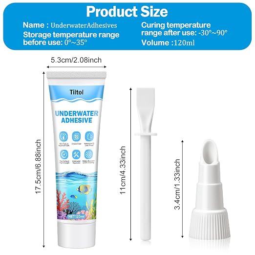 Silicone Sealant for Aquariums, Transparent Underwater Sealant: Strong Adhesion - Image 7