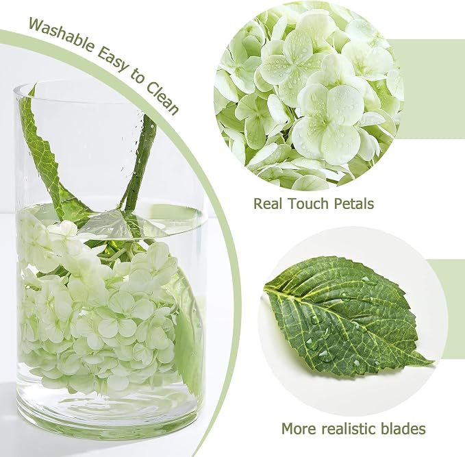 21" Real Touch Hydrangea Artificial Flowers - Image 3