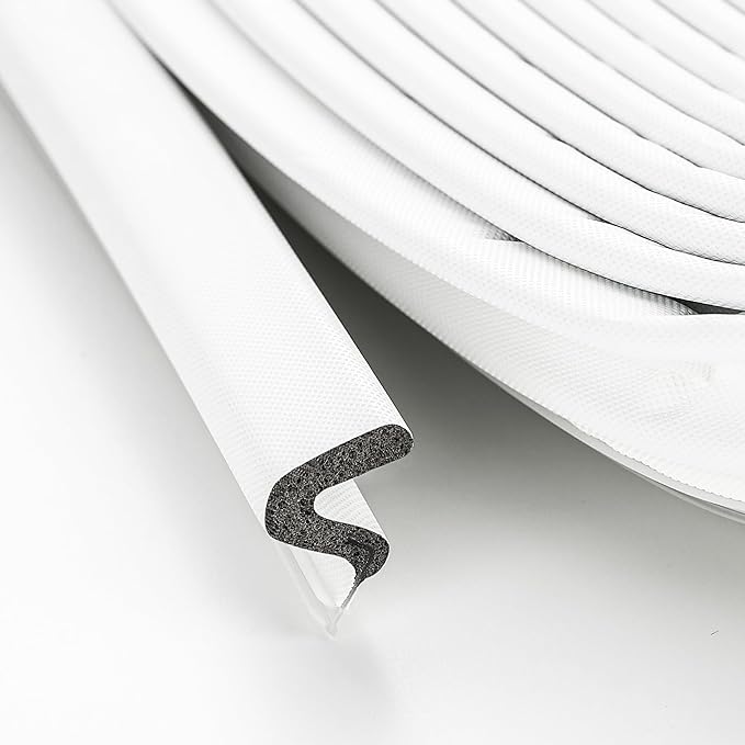 Ravinte Weather Stripping Door Seal, Q-Shaped Kerf Foam Strip, 28 FT, No by Ravinte