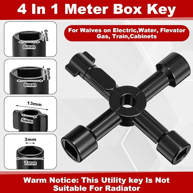 5 Pcs Angle Stop Wrench Kit Plumbing Tool, Compression Sleeve Puller - Image 5