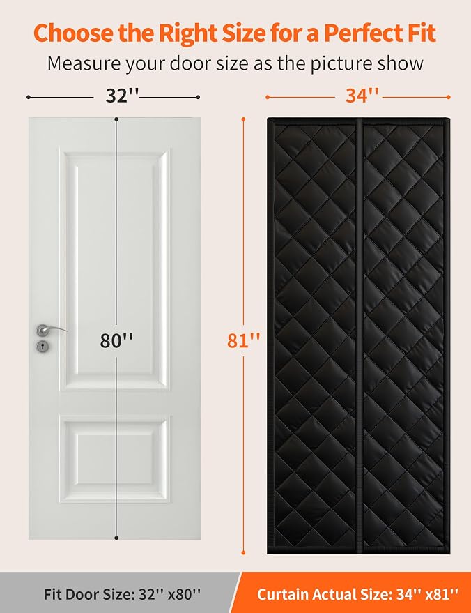 Magnetic Thermal Insulated Door Curtain - Image 2