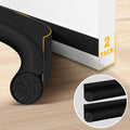 HomeProtect Door Draft Stopper 2 Pack Adjustable, Door Sweep by HomeProtect