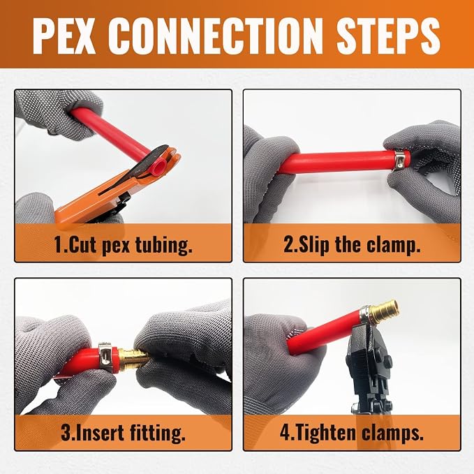 25-Pack 3/4 Inch PEX Tee Fittings | Brass - Image 6
