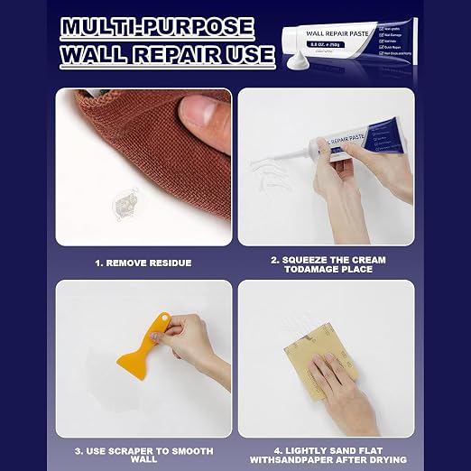 Efficient Wall Repair Paste, Upgrade Multi-Functional Drywall Repair Kit | 2026 - Image 6