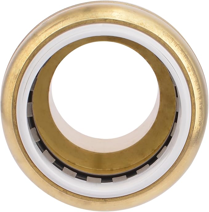 SharkBite 1 Inch PVC x 1 Inch MNPT Adapter, Push to Connect Brass Plumbing - Image 2