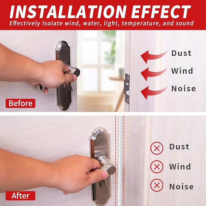 20 Feet Rubber Door Weather Stripping Door Seal Large Gap, Self-Adhesive Extra - Image 2
