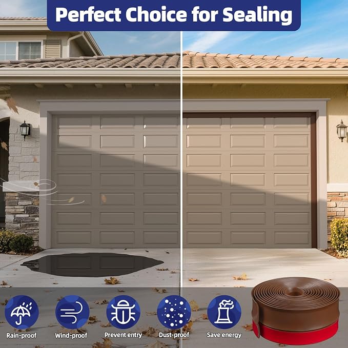Garage Door Top and Side Seal, 36 FT x 2.2", adhesive backed seal - Image 6