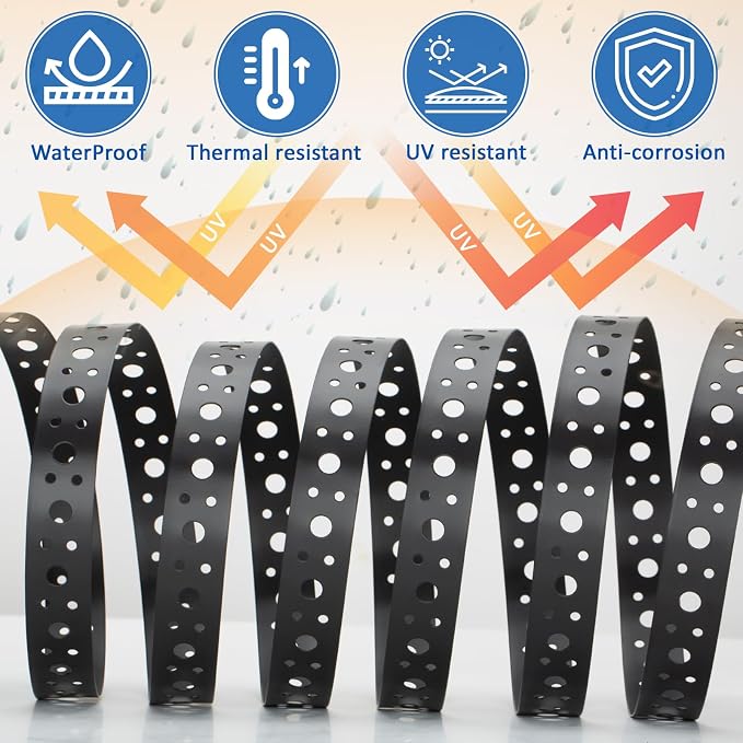 Black 1 Inch x 33FT Metal Strapping - Image 6