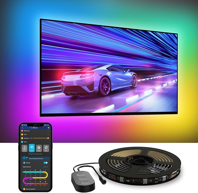 Govee TV LED Backlight, RGBIC Smart LED Strip Lights by Unknown