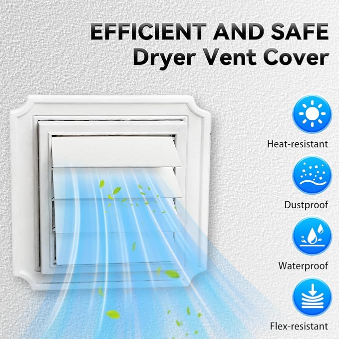 4" Dryer Vent Covers Panel - Image 7