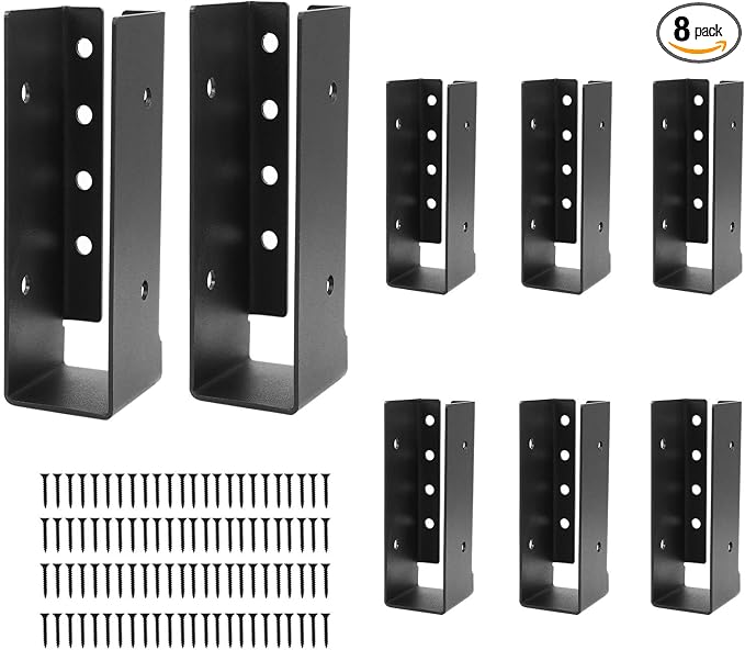 2x6 Joist Hanger 8PCS, Outdoor Trim Concealed-Flange Joist Bracket | Railing by YVHFWOY