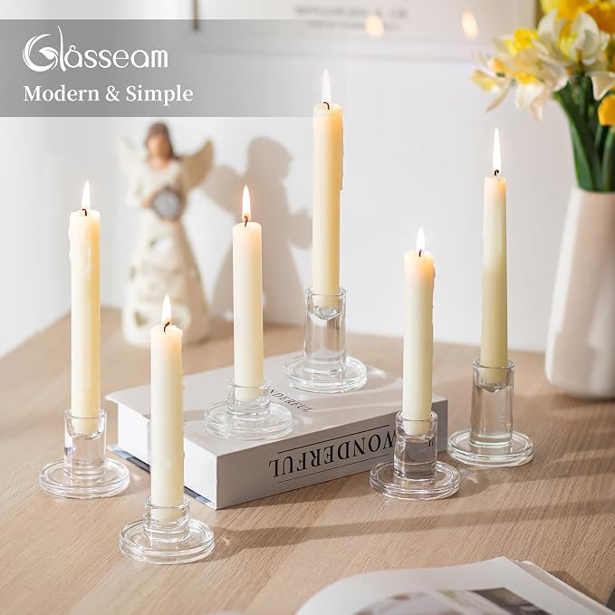 Glasseam Taper Candle Holders Bulk, Votive Candle, Wedding Table, Christmas - Image 8
