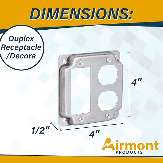 2-Gang Rocker and Duplex Electrical Box Cover - Image 4