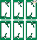 6 Pack Low Voltage Mounting Bracket 1 Gang, Low Voltage Box | Single Gang Low by LEENUE