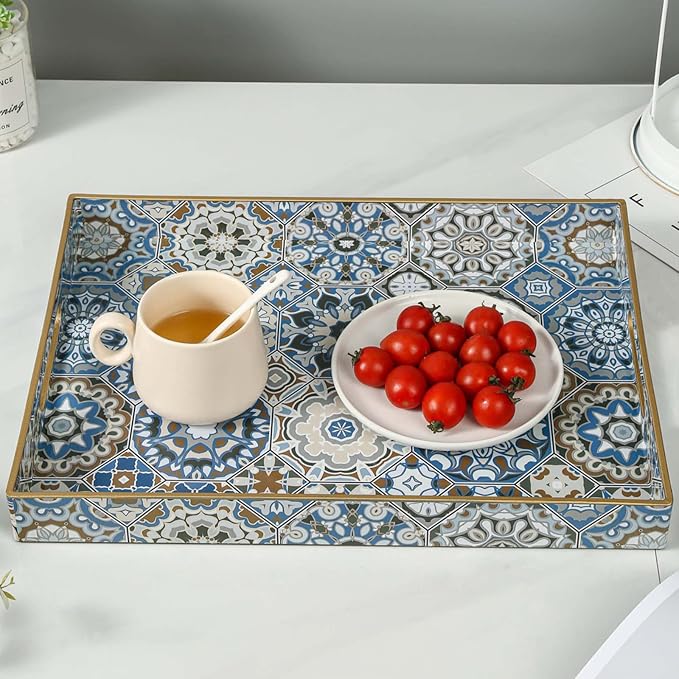 AGIOTA Boho Coffee Table Trays Serving Tray - Image 2