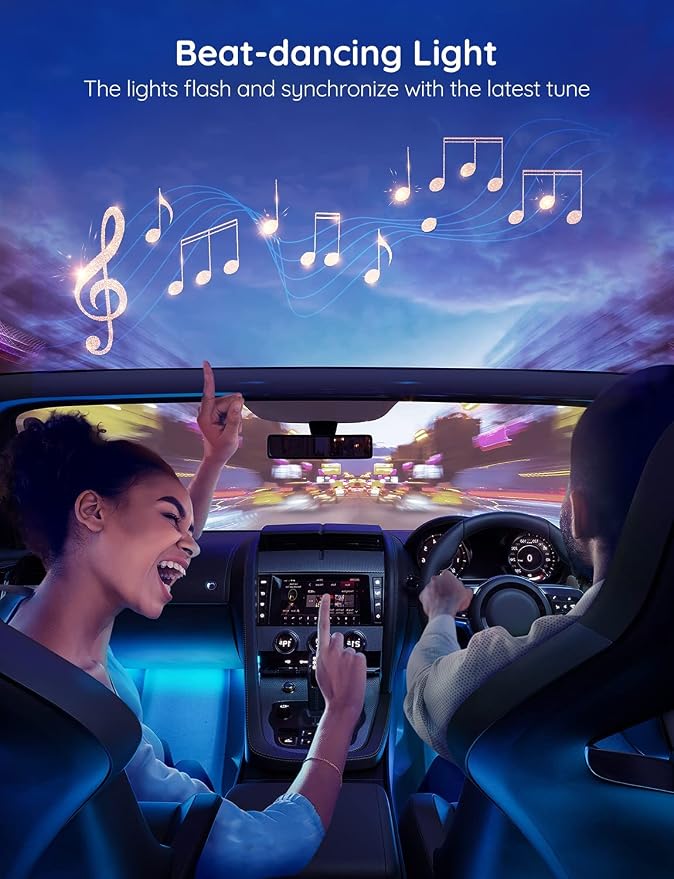 Govee Car LED Lights, RGB Smart Car Interior Lights, App Control | DIY Mode and - Image 3