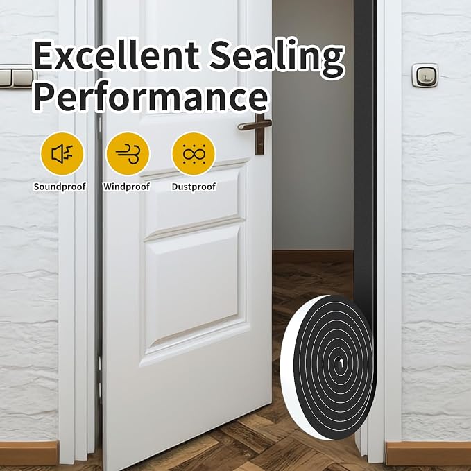 Weather Stripping, High Density CR, 1 in x 1/2 in x 26Ft | Weather Stripping - Image 6