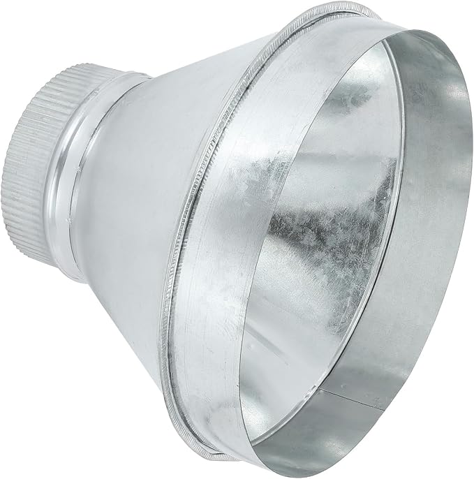 PATIKIL 10 Inch to 5 Inch Duct Reducer, Galvanized Steel Round Air Duct Reducer by PATIKIL