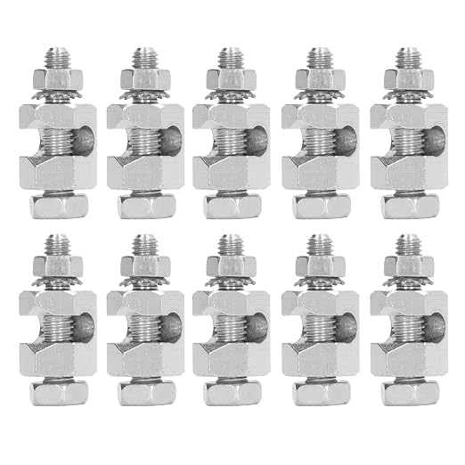 Premium Copper Solar Panel Grounding Clamps, Secure Hex Nut Tightening Earthing - Image 3