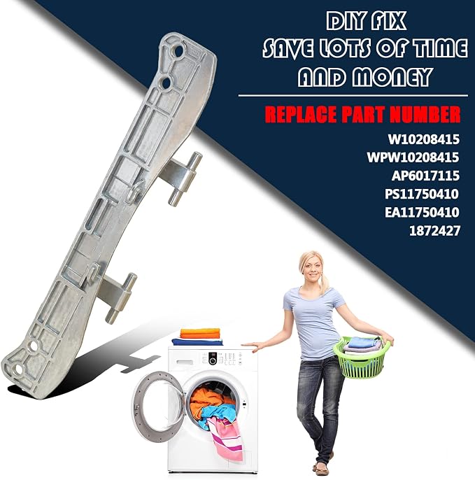 W10208415 WPW10208415 Dryer Washer Door Hinge Compatible - Image 5