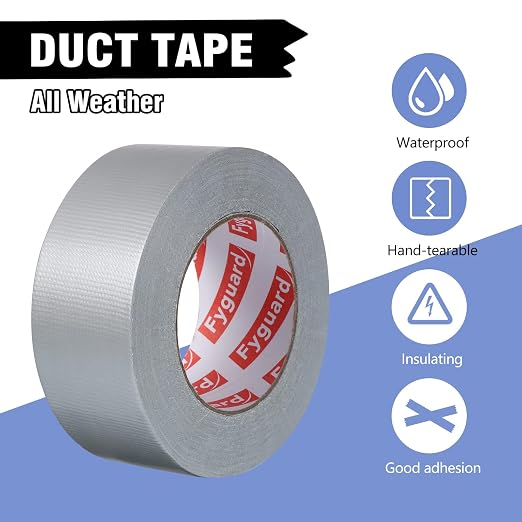 3Pack Silver Duct Tape 2IN x 132Yd Total Heavy Duty Waterproof Tape | All - Image 3
