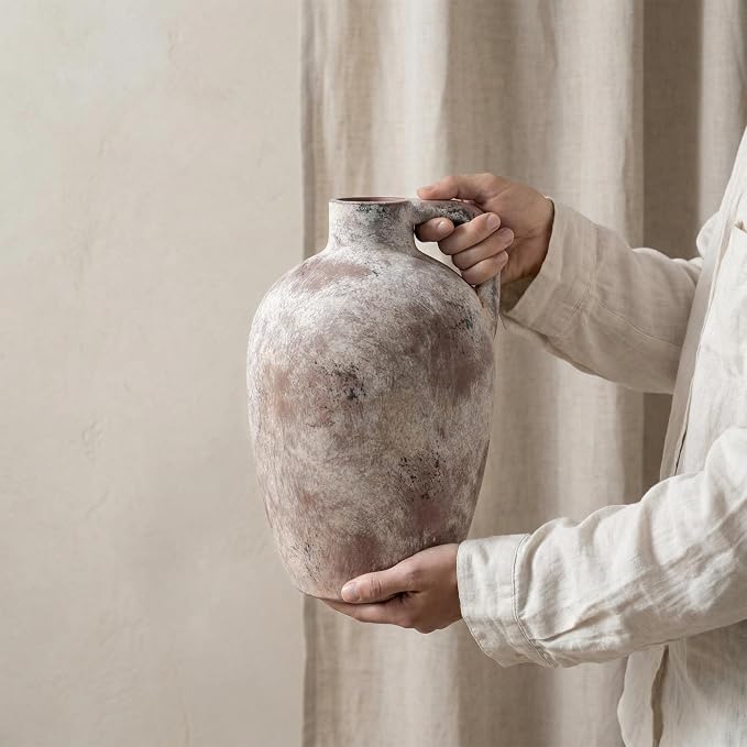 Ceramic Flower Vase with Handles - Image 4