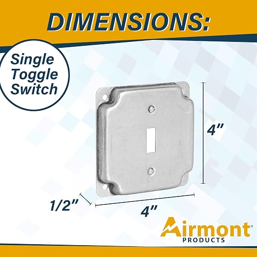 1-Gang Toggle Switch Electrical Box Cover - Image 4