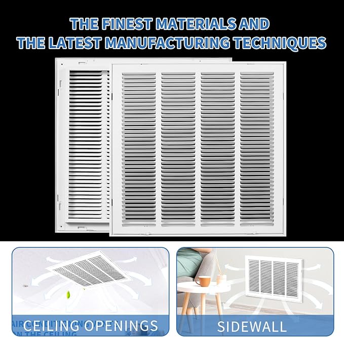 24x24 Return Air Grille, Return Air Vent Cover - Image 5