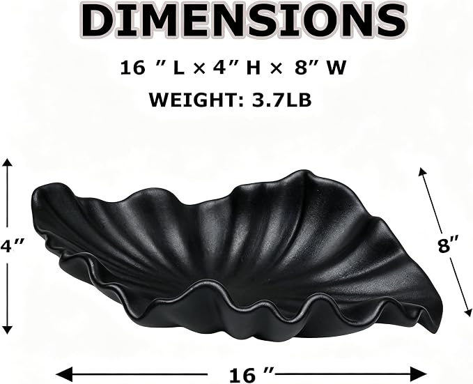 Black Large Decorative Bowl - Image 2