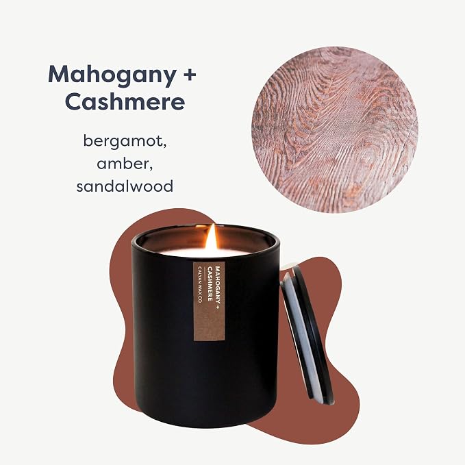 Mahogany & Cashmere Scented Candle - Image 2