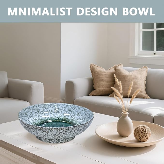 10" Decorative Bowl, Ceramic Fruit Bowl - Image 4