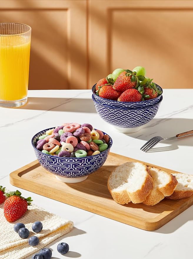 Metahom Small Bowls Set of 6, Ceramic Dessert Bowls, 10 Oz, Condiments - Image 5