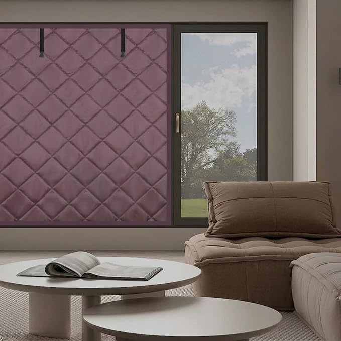 Winter Insulated Window Cover-Oxford Thermal Insulated Home Window Blanket | 3 by LXHGVKHJ