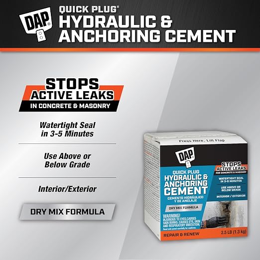DAP 14084 2.5LB Hydraulic Cement, 2.5 Lb - Image 2