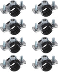 HARFINGTON 8 Pcs Split Ring Pipe Hanger 13/16" Galvanized Steel Sheet Wall by HARFINGTON