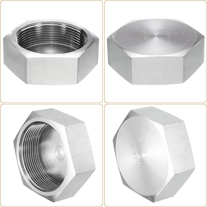 uxcell 1pcs Hex End Cap 304 Stainless Steel Nut - Image 4