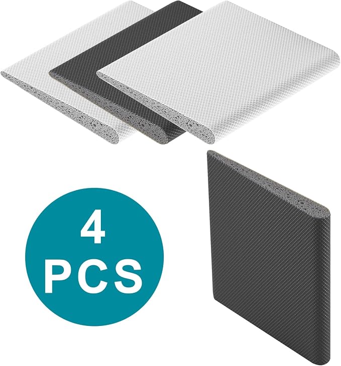 4 Pcs Door Corner Seals, Self-Adhesive Wedge, Draft Stoppers Foam Pads - Image 6