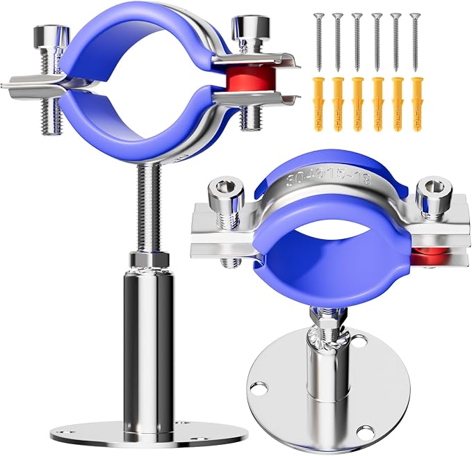 2 Pack Wall Mount Ceiling Mount Pipe Supports Suitable by Unknown
